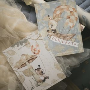 Mrs Mighetto, Födelsedagskort 2-pack, Ballong