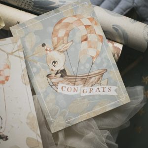 Mrs Mighetto, Födelsedagskort 2-pack, Ballong