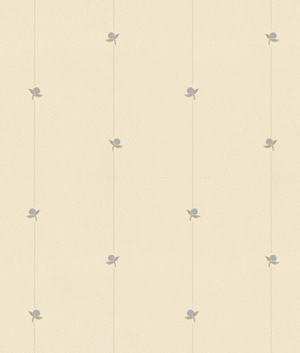 Mrs Mighetto, tapet Teeny Berries, Dusty Blue