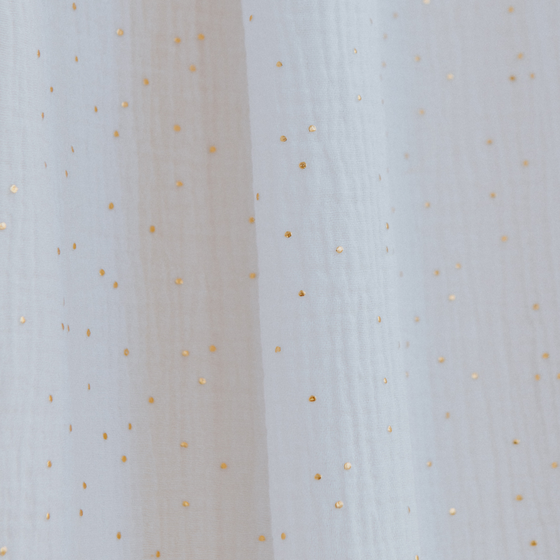 Babylove, Vit sänghimmel i bomullsmuslin med ljusslinga - Bild 2