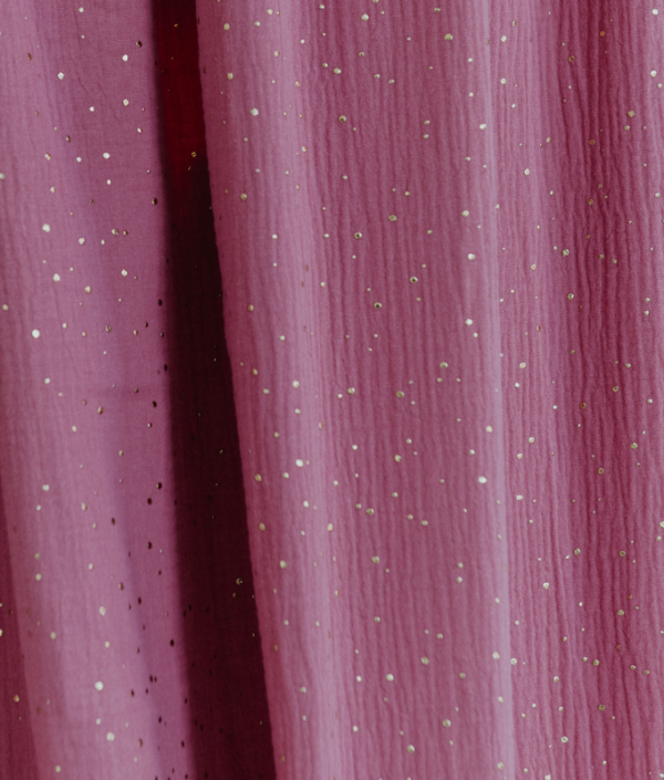 Babylove, Plum sänghimmel i bomullsmuslin med ljusslinga