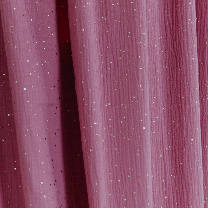 Babylove, Plum sänghimmel i bomullsmuslin med ljusslinga - Bild 2