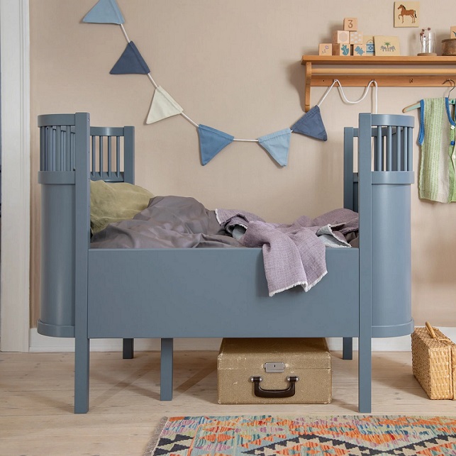 Sebra Barnsäng Spjälsäng & Juniorsäng Kili, Forest lake blue - Bild 5