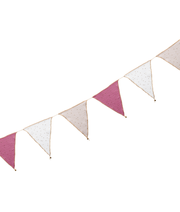 Babylove, vimpel till barnrummet, Pink mix