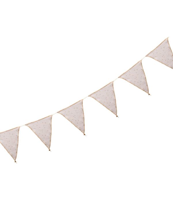 Babylove, vimpel till barnrummet, creme