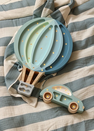 Little Lights, Nattlampa till barnrummet, Beetle mini Blå - Bild 4