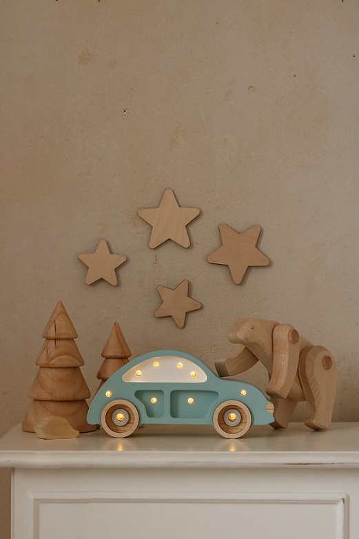 Little Lights, Nattlampa till barnrummet, Beetle mini Blå - Bild 6