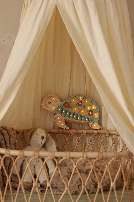 Little Lights, Nattlampa till barnrummet, Sköldpadda Sage - Bild 5