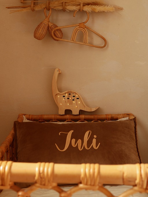 Little Lights, Nattlampa till barnrummet, Dino mini Trä - Bild 5