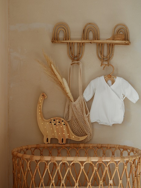 Little Lights, Nattlampa till barnrummet, Dino trä - Bild 4