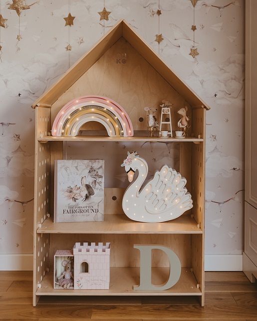 Little Lights, Nattlampa till barnrummet, Regnbåge Golden rose - Bild 9