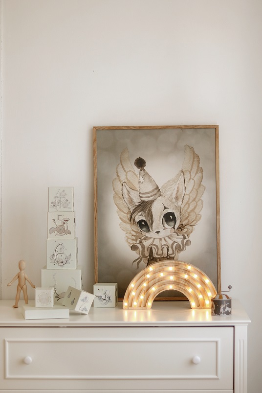 Little Lights, Nattlampa till barnrummet, Regnbåge Trä - Bild 5