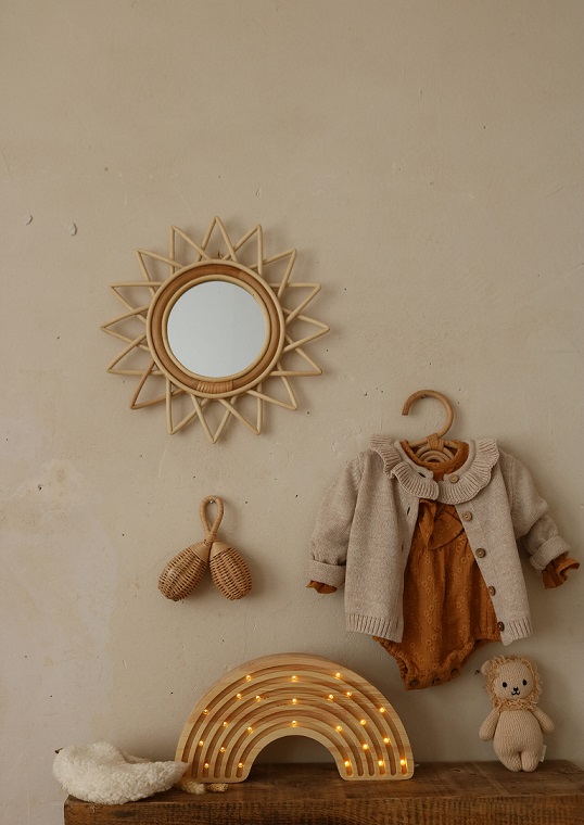 Little Lights, Nattlampa till barnrummet, Regnbåge Trä - Bild 7