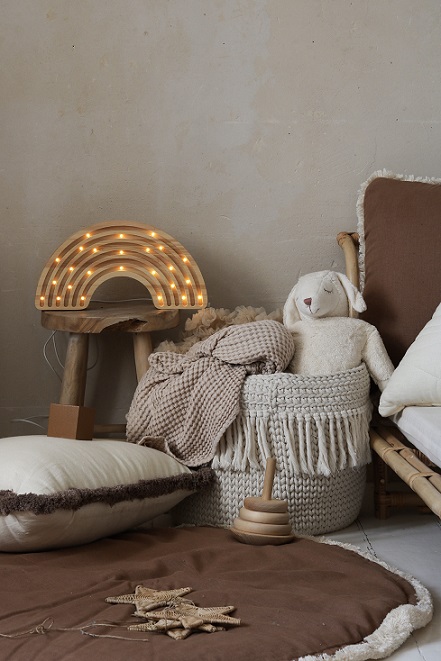 Little Lights, Nattlampa till barnrummet, Regnbåge Trä - Bild 8