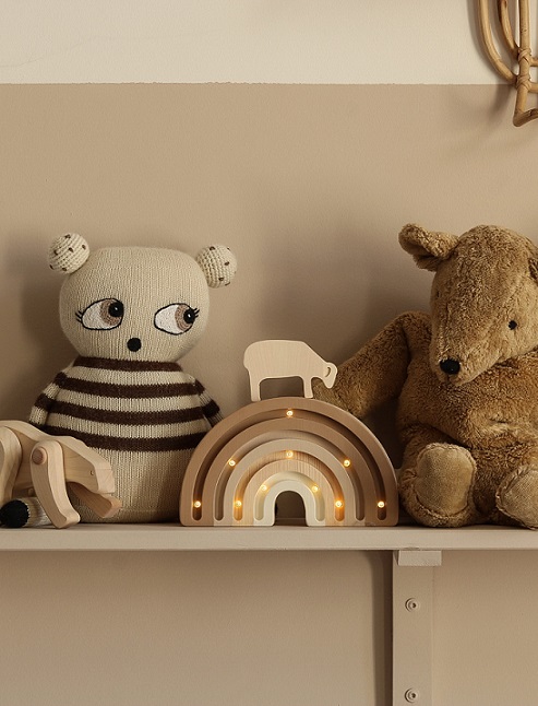 Little Lights, Nattlampa till barnrummet, Regnbåge MINI Cappuccino - Bild 5