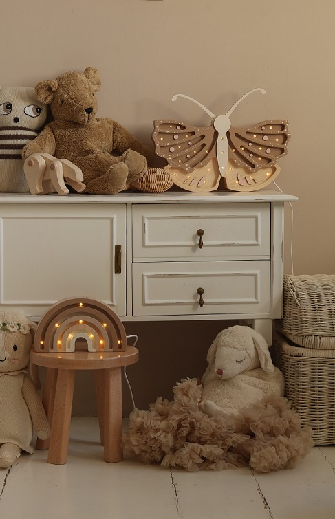 Little Lights, Nattlampa till barnrummet, Regnbåge MINI Cappuccino - Bild 7