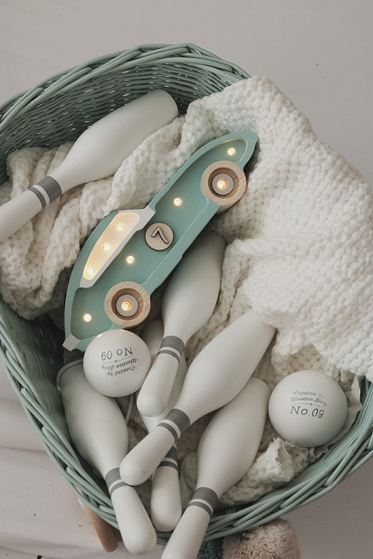 Little Lights, Nattlampa till barnrummet, Racerbil mini blå - Bild 7