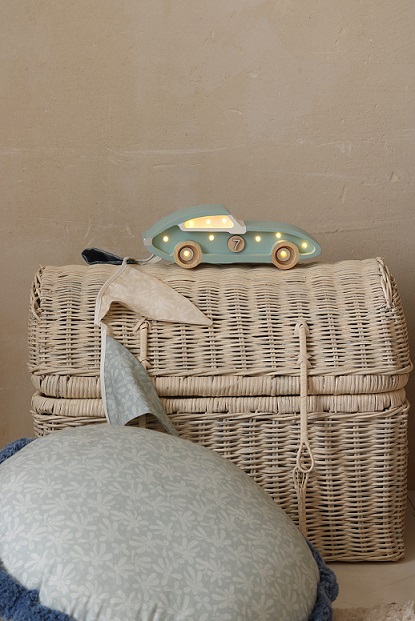 Little Lights, Nattlampa till barnrummet, Racerbil mini blå - Bild 8