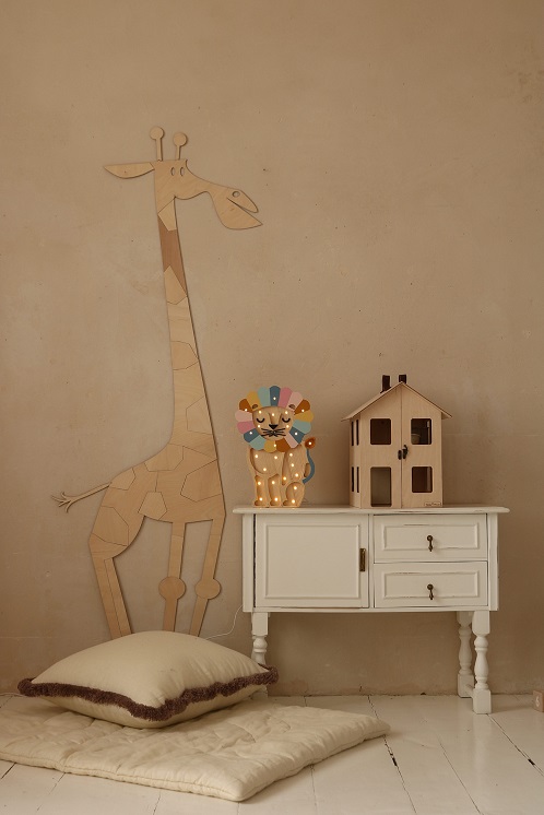 Little Lights, Nattlampa till barnrummet, Lejon rainbow retro - Bild 6