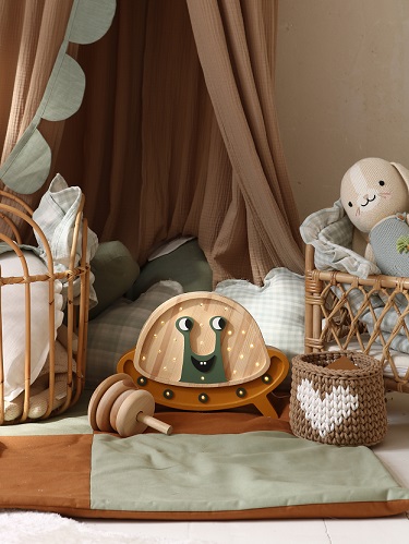 Little Lights, Nattlampa till barnrummet, Utomjording mustard - Bild 6