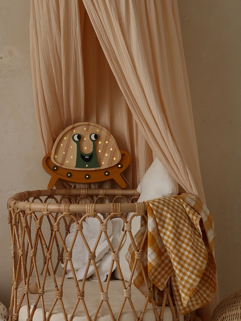 Little Lights, Nattlampa till barnrummet, Utomjording mustard - Bild 3