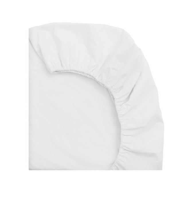 Babylove, vit dra-på-lakan 80x160 till juniorsäng/barnsäng