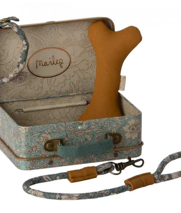 Maileg, valptillbehör i en väska, blå