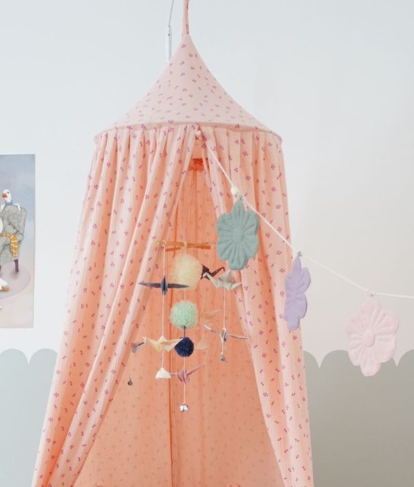 Moi Mili, Sänghimmel - Pink flowers
