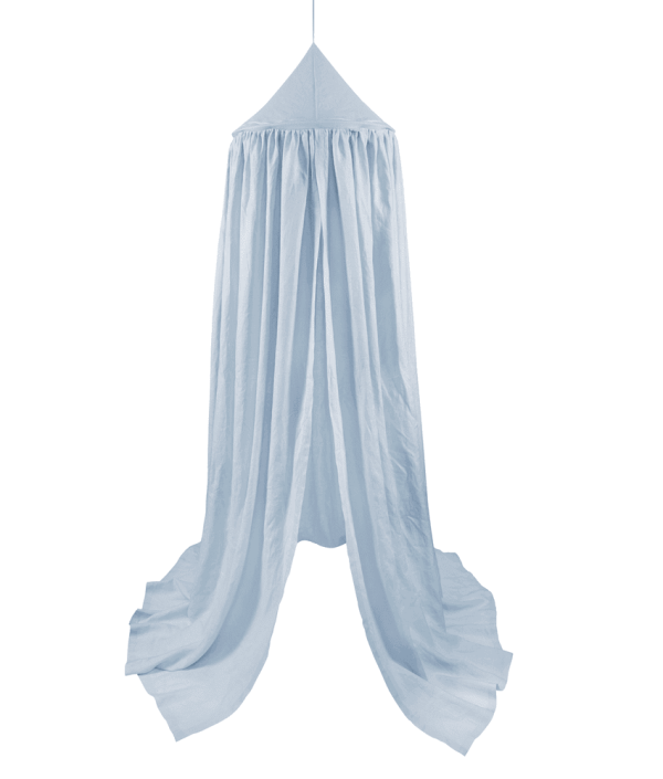 Stor blå maxi sänghimmel i linne, Cotton&Sweets