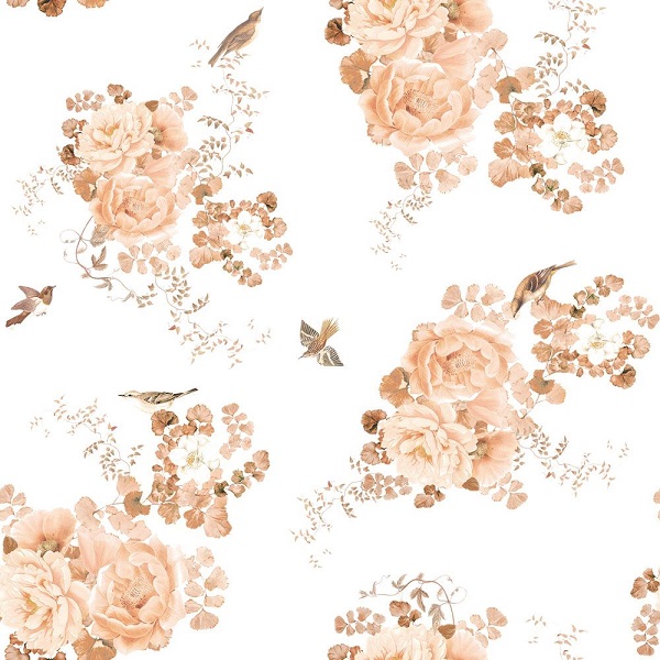 Dekornik, tapet Subtle Hamptons Garden