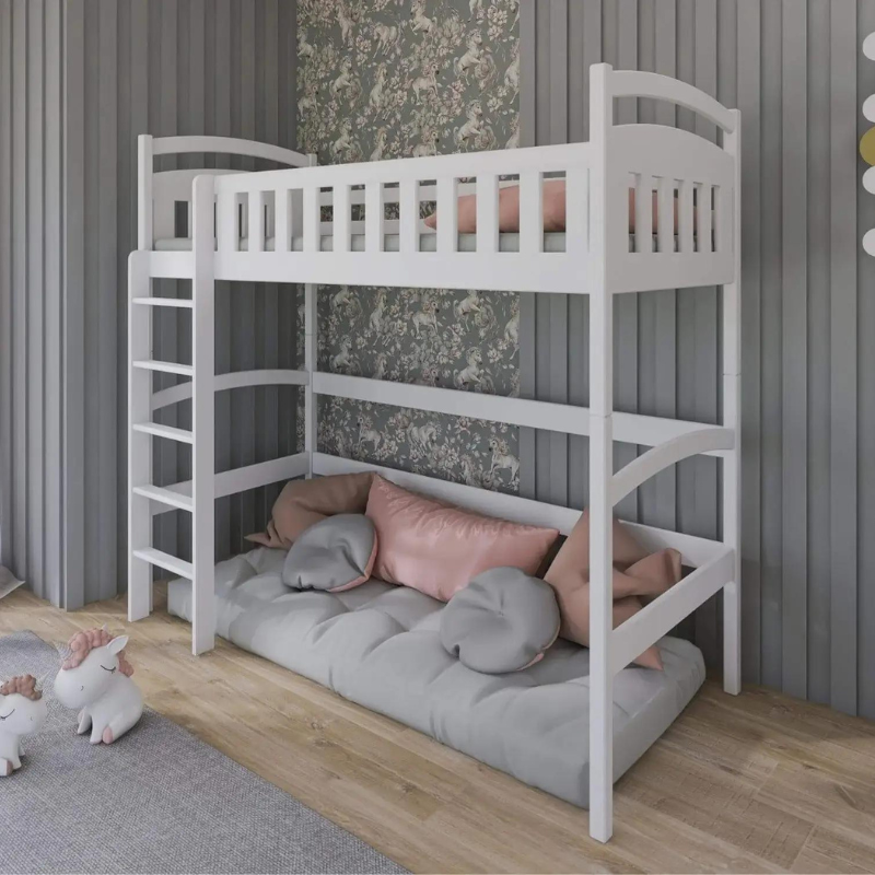 Loftsäng till barnrummet Mika vit