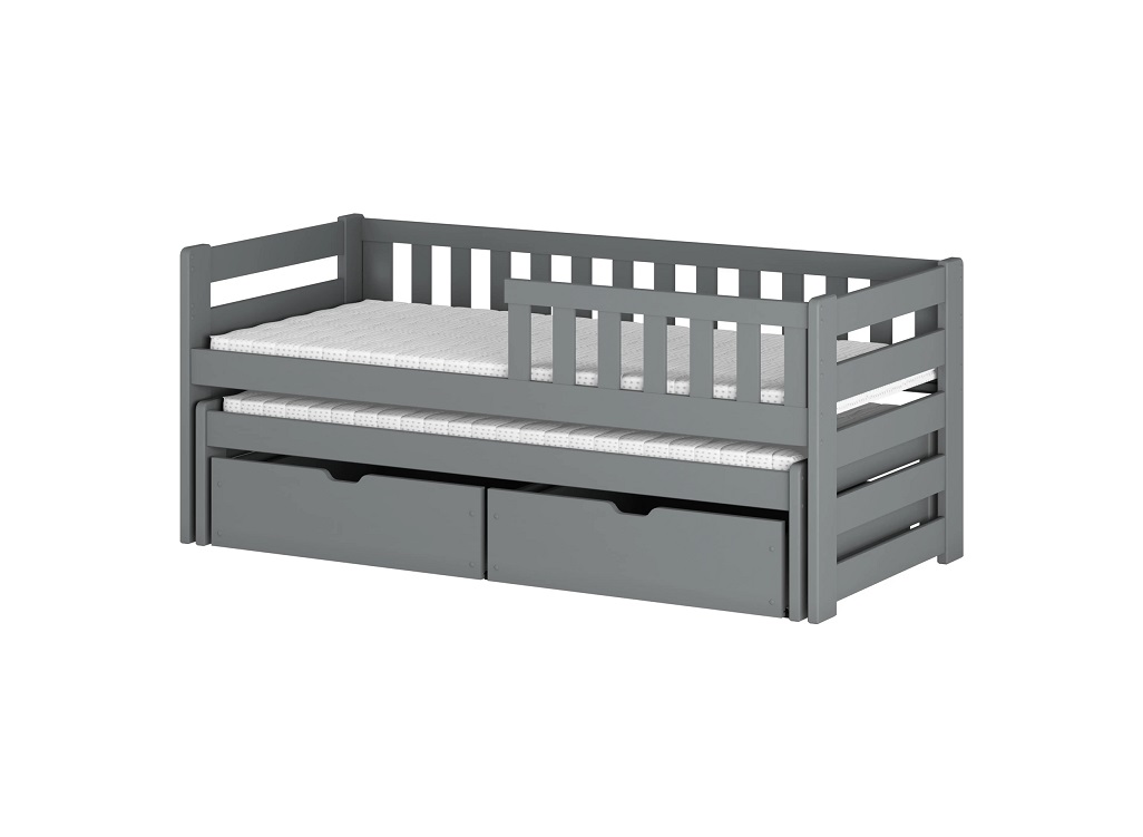 Barnsäng med stödbräda och extrasäng, Billy - Bild 2