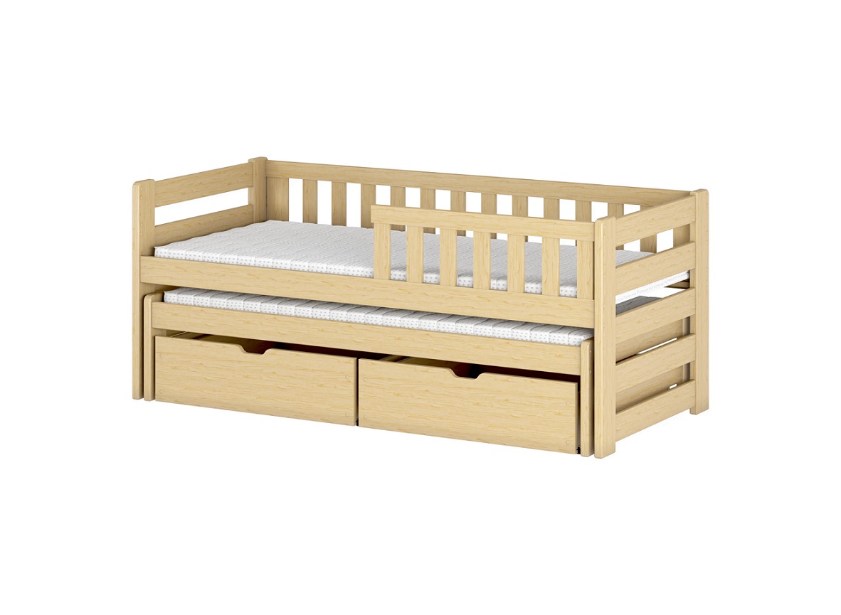 Barnsäng med stödbräda och extrasäng, Billy - Bild 3