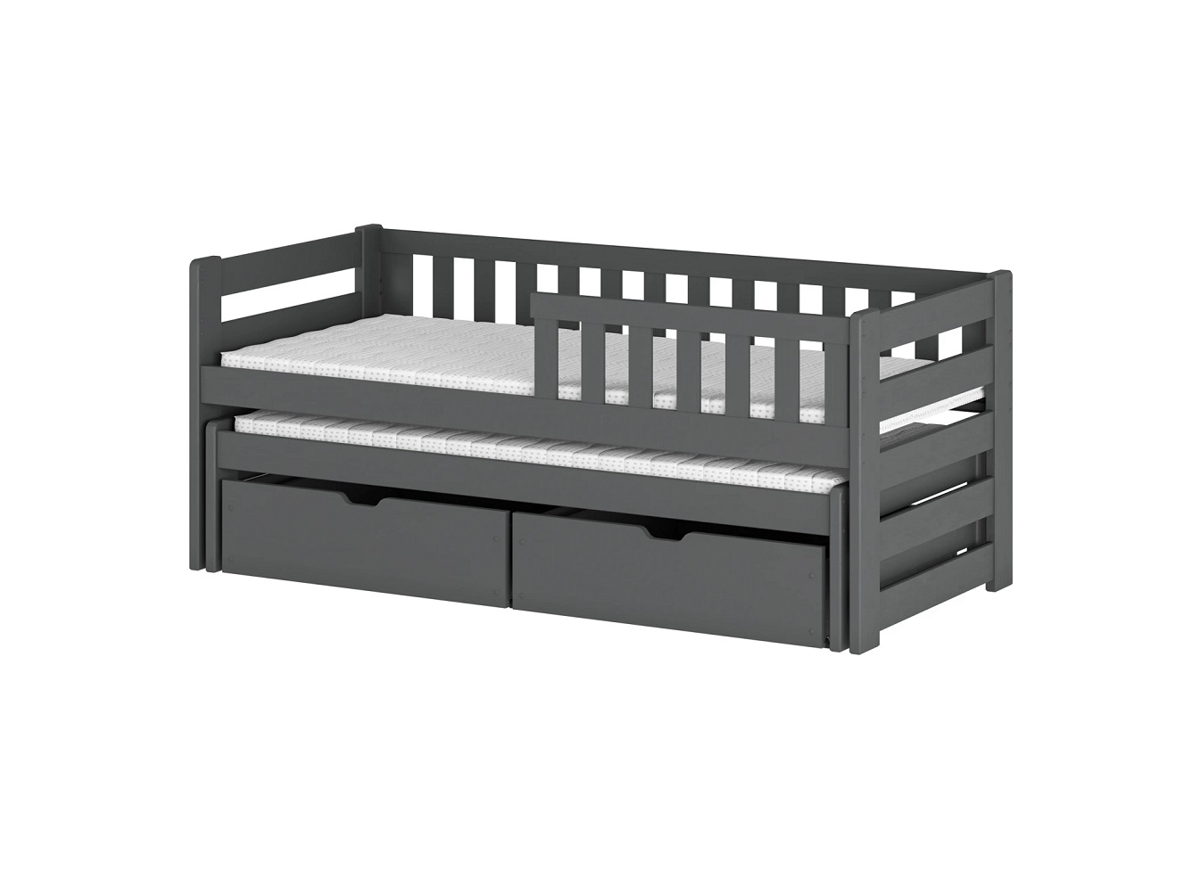 Barnsäng med stödbräda och extrasäng, Billy - Bild 5