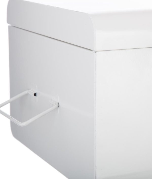 Vit koffertförvaring, 2-pack