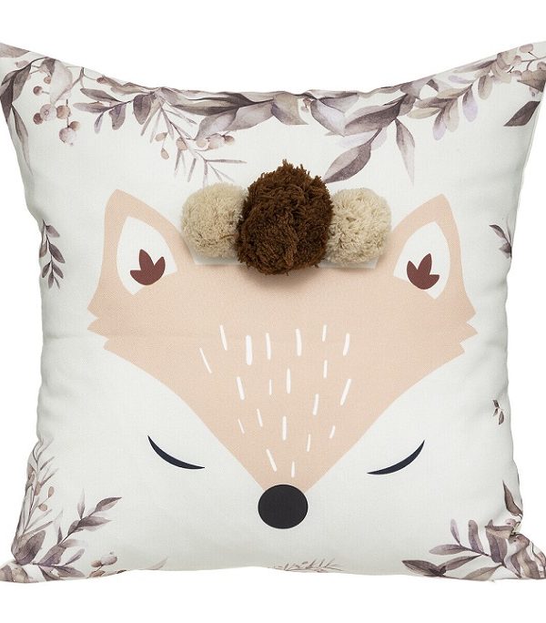 Kudde med pompom, fox