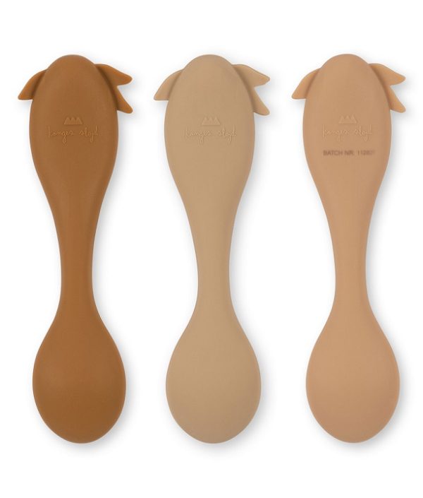 Konges Sløjd, silikonskedar Lemon 3-pack, Rose mix