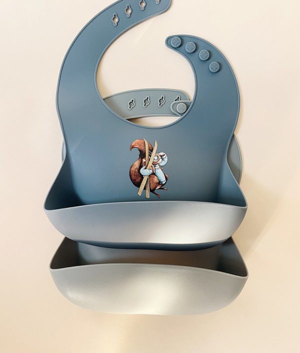 Konges Sløjd, haklapp i silikon 2-pack, Val d'Isère