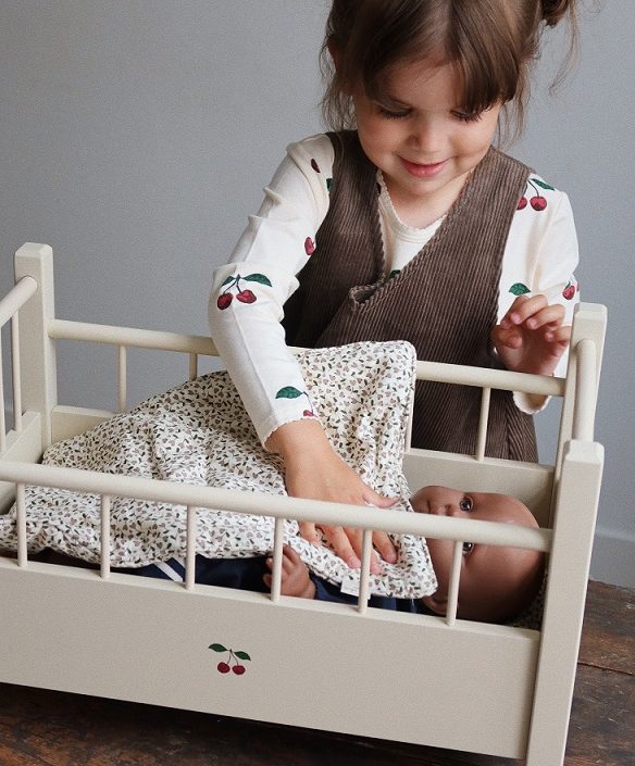 Konges Sløjd, docksäng, ecru