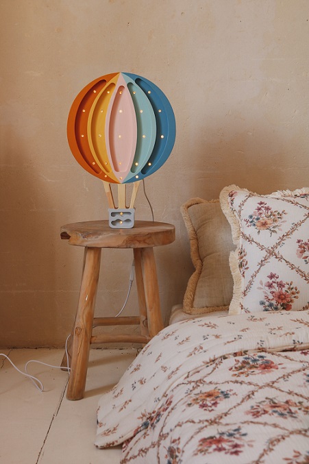 Little Lights, Nattlampa till barnrummet, Luftballong Retro rainbow - Bild 4