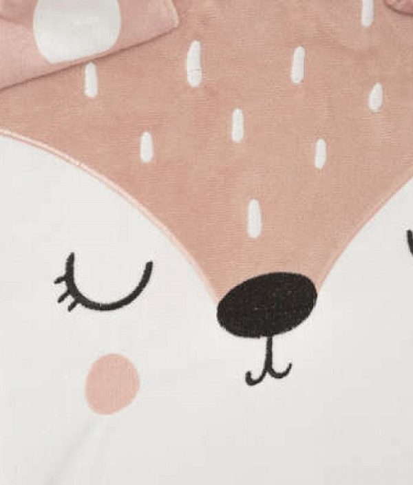 Förvaringskorg sammet rosa teddy