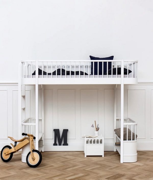 Oliver Furniture, loftsäng Original, vit