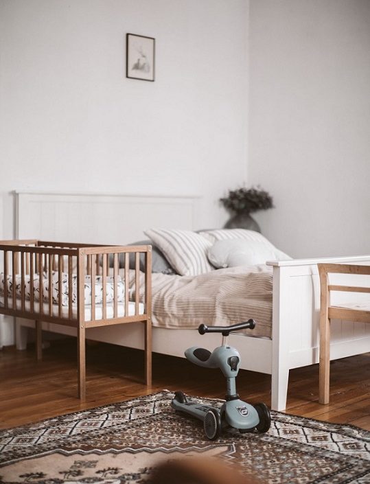 Spjälsäng sidosäng, vintage