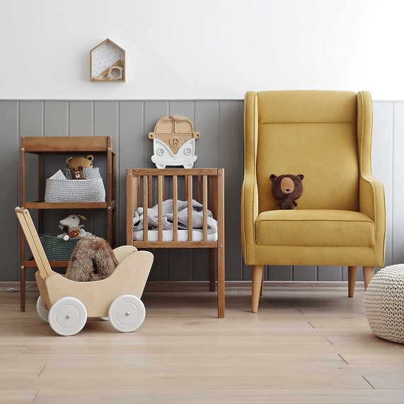 Spjälsäng sidosäng, vintage - Bild 7