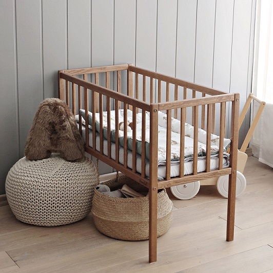 Spjälsäng sidosäng, vintage