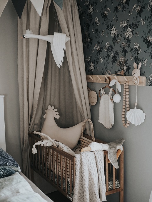 Spjälsäng sidosäng, vintage - Bild 6