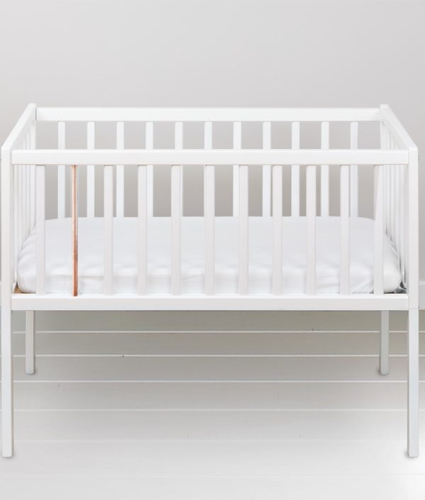 Spjälsäng sidosäng Starry Night, vit