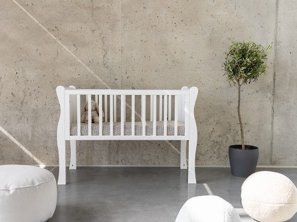 Spjälsäng sidosäng Majestic, vit