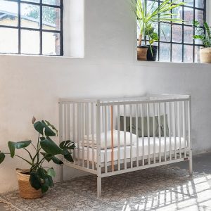 Spjälsäng Starry Night, grå