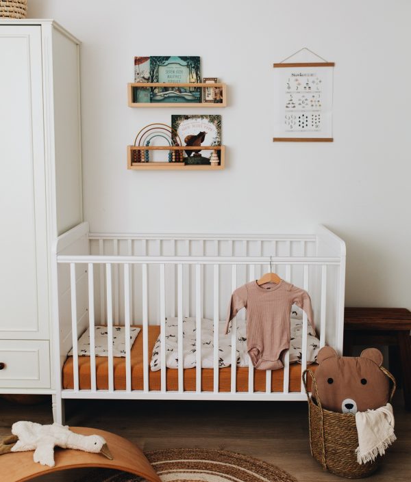 Spjälsäng Chic, vit